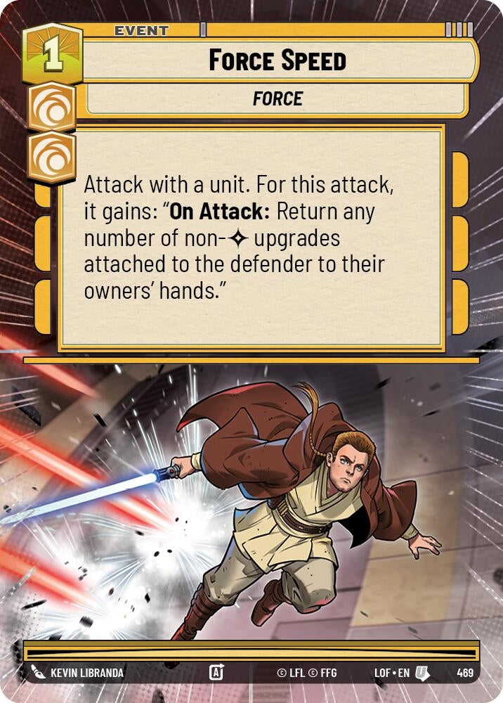 Image for Force Speed (Hyperspace) (469) (Legends of the Force) - Star Wars: Unlimited