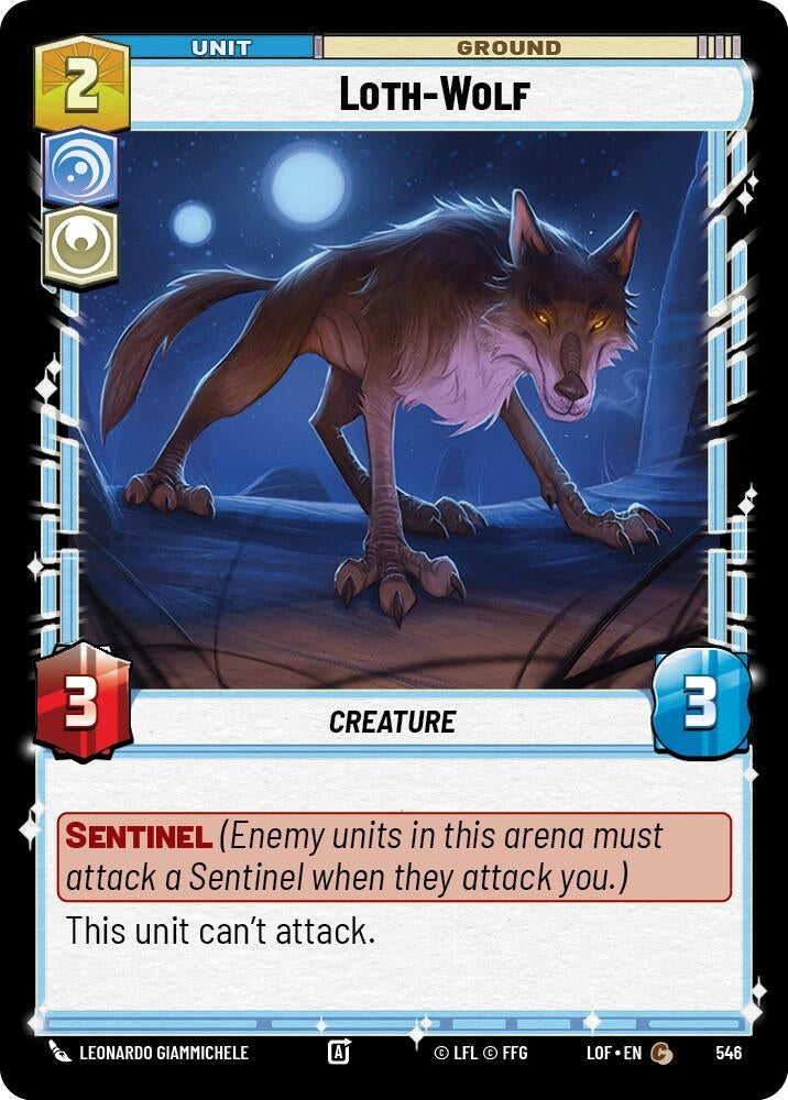 Image for Loth-Wolf (Foil) (546) (Legends of the Force) - Star Wars: Unlimited
