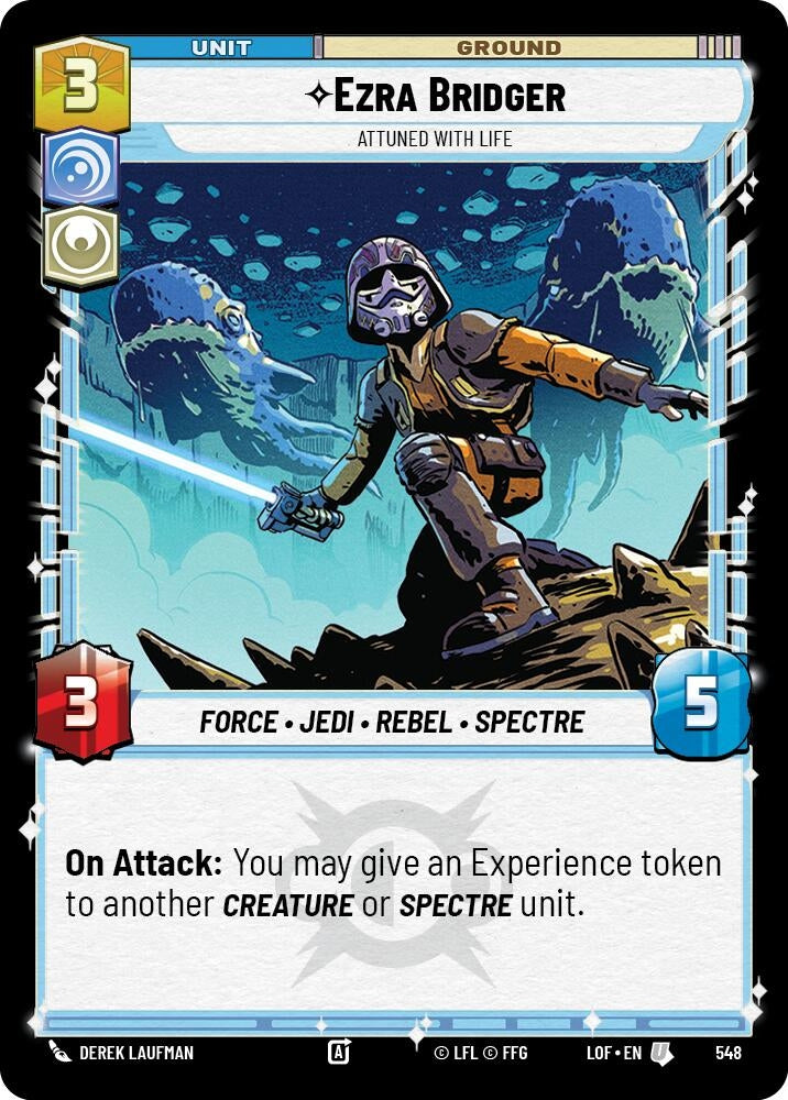 Image for Ezra Bridger - Attuned With Life (Foil) (548) (Legends of the Force) - Star Wars: Unlimited
