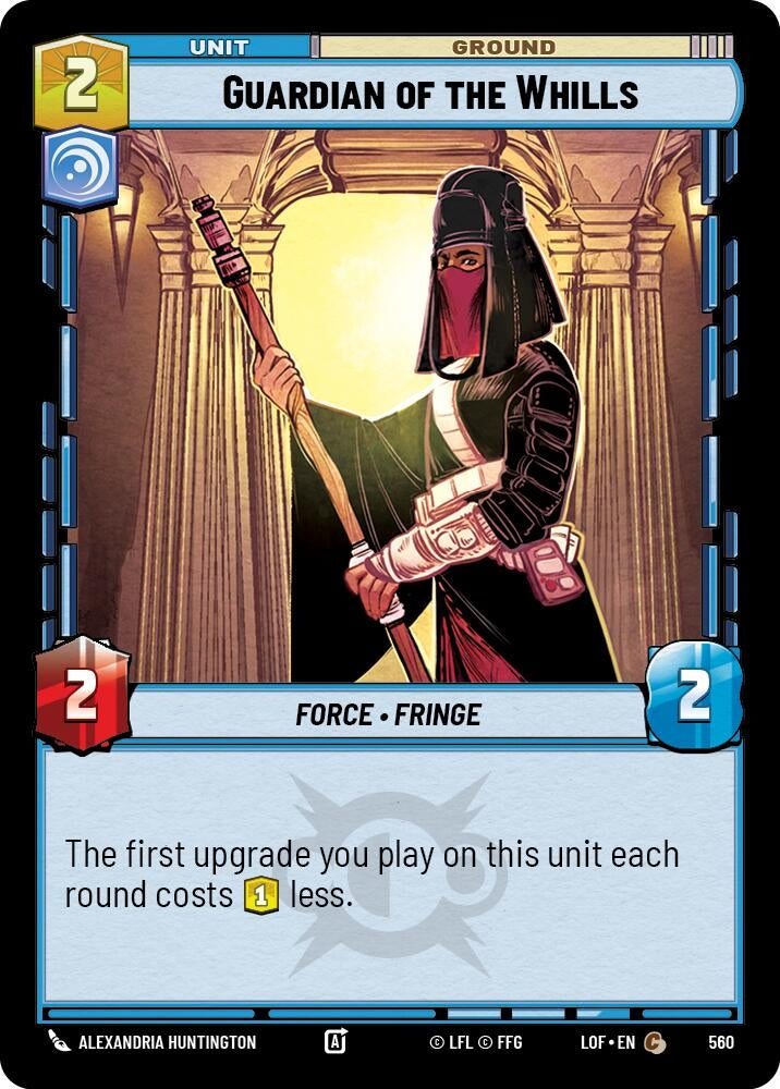 Image for Guardian of the Whills (Foil) (560) (Legends of the Force) - Star Wars: Unlimited