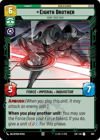 Image for Eighth Brother - Hunt Together (Foil) (589) (Legends of the Force) - Star Wars: Unlimited