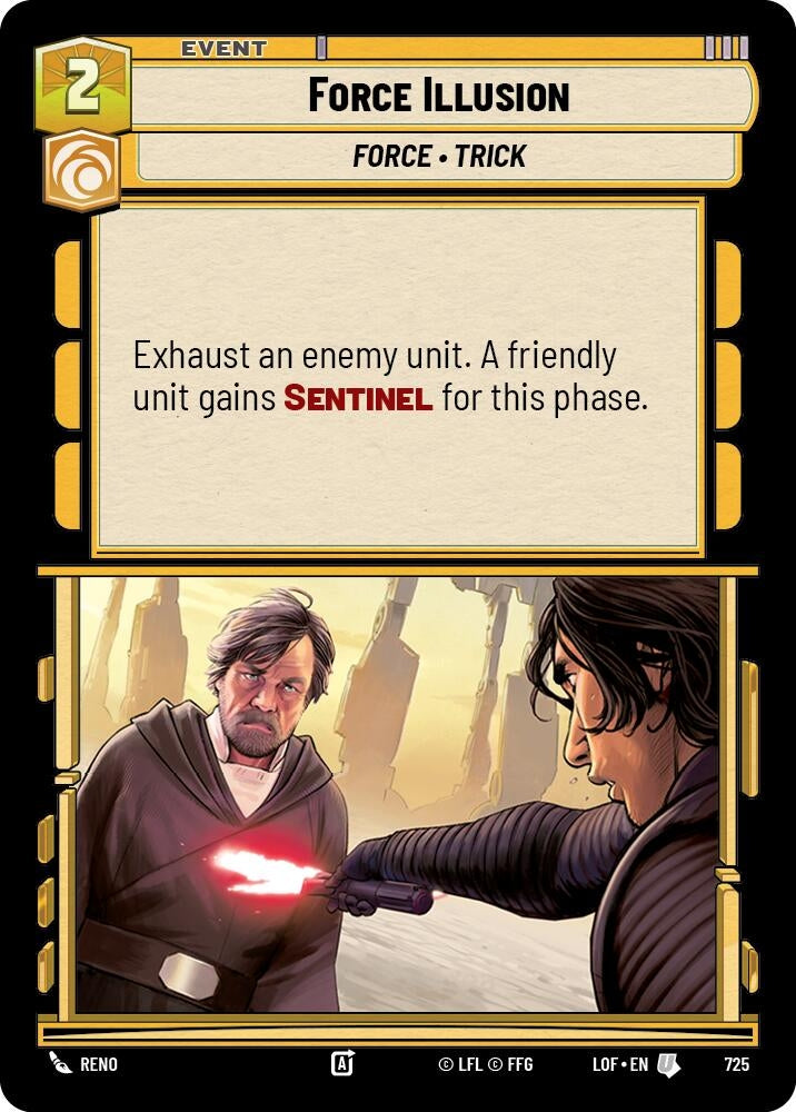 Image for Force Illusion (Foil) (725) (Legends of the Force) - Star Wars: Unlimited