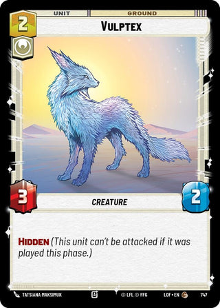 Image for Vulptex (Foil) (747) (Legends of the Force) - Star Wars: Unlimited