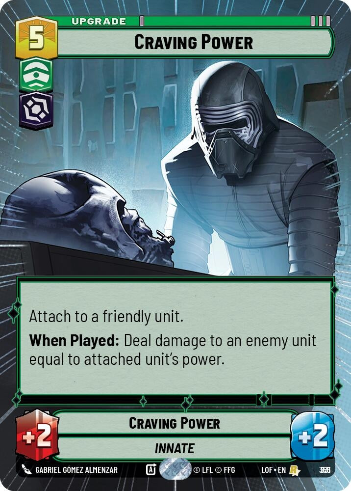 Image for Craving Power (Hyperspace Foil) (831) (Legends of the Force) - Star Wars: Unlimited