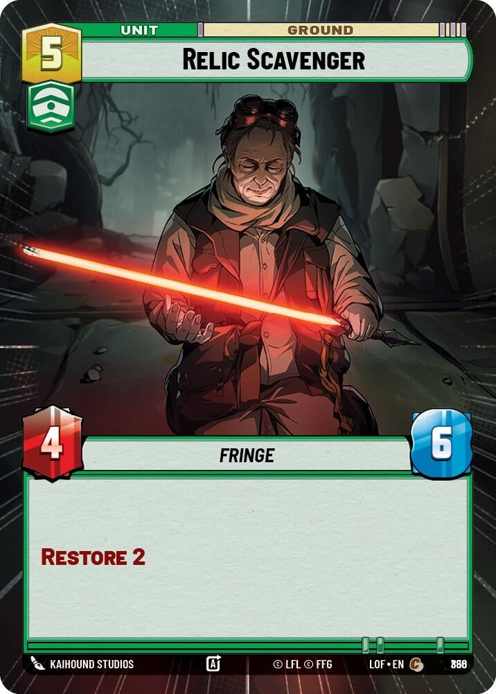 Image for Relic Scavenger (Hyperspace Foil) (856) (Legends of the Force) - Star Wars: Unlimited