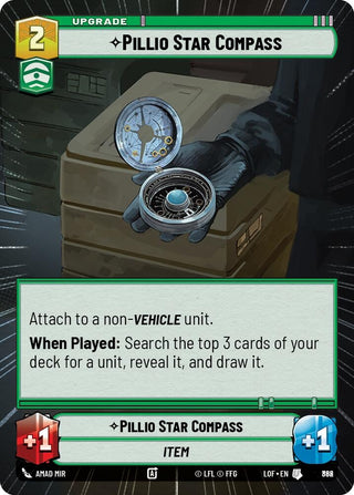 Image for Pillio Star Compass (Hyperspace Foil) (862) (Legends of the Force) - Star Wars: Unlimited