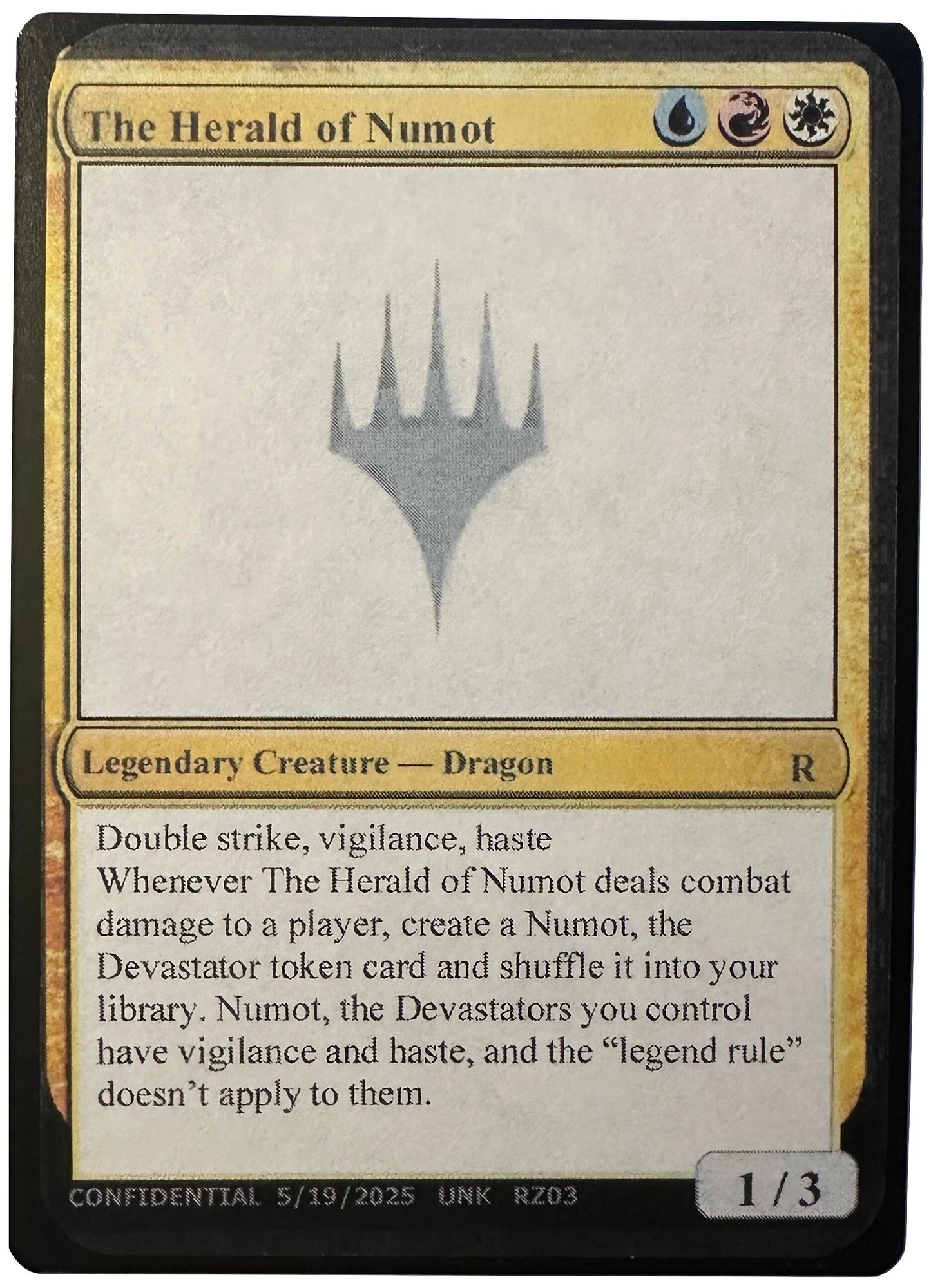 Image for The Herald of Numot (Un-Known Event Playtest Cards) - Magic: The Gathering
