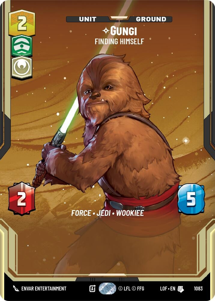 Image for Gungi - Finding Himself (Prestige Foil) (1083) (Legends of the Force) - Star Wars: Unlimited