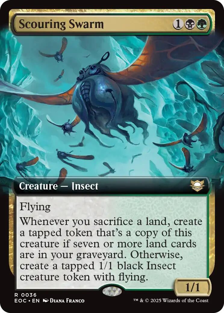 Image for Scouring Swarm (Extended Art) (36) (Commander: Edge of Eternities) - Magic: The Gathering