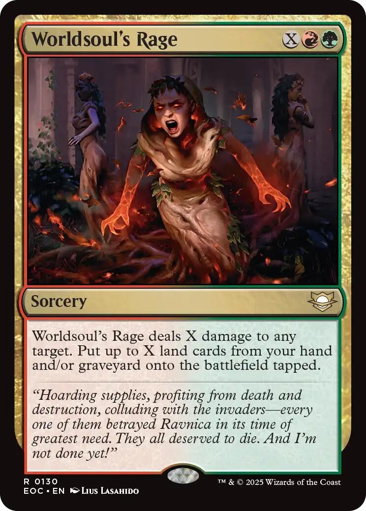 Image for Worldsoul's Rage (130) (Commander: Edge of Eternities) - Magic: The Gathering