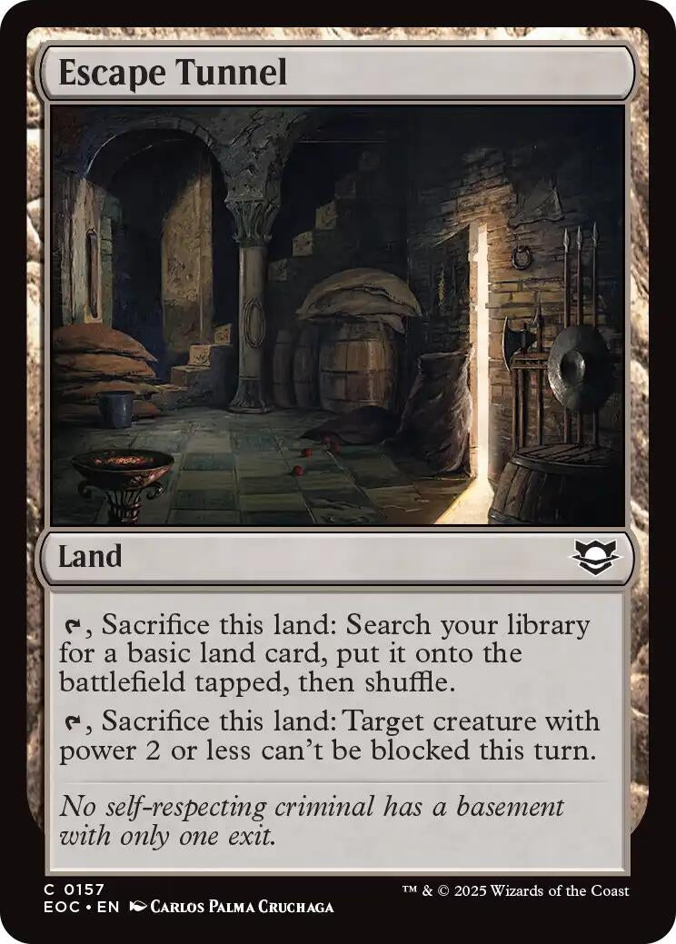 Image for Escape Tunnel (157) (Commander: Edge of Eternities) - Magic: The Gathering