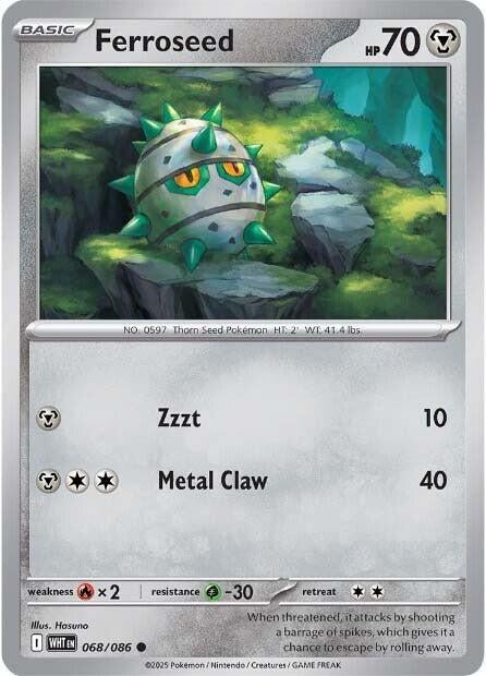 Ferroseed (068/086) (SV: White Flare)