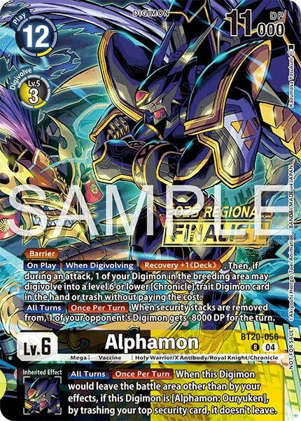 Image for Alphamon (Regionals 25-26 Season 2 Finalist) (BT20-056 R) (Release Special Booster 2.0) - Digimon Card Game