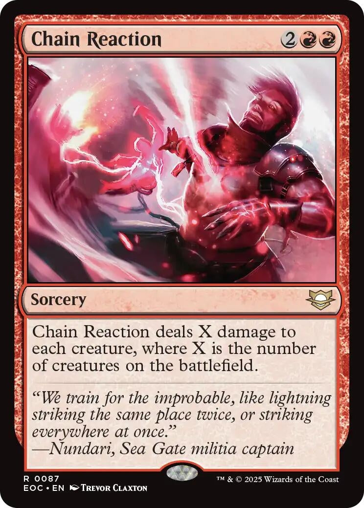 Image for Chain Reaction (87) (Commander: Edge of Eternities) - Magic: The Gathering