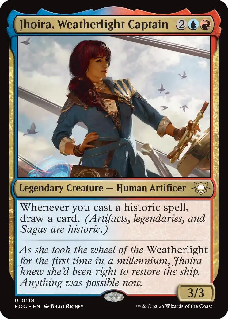 Image for Jhoira, Weatherlight Captain (118) (Commander: Edge of Eternities) - Magic: The Gathering
