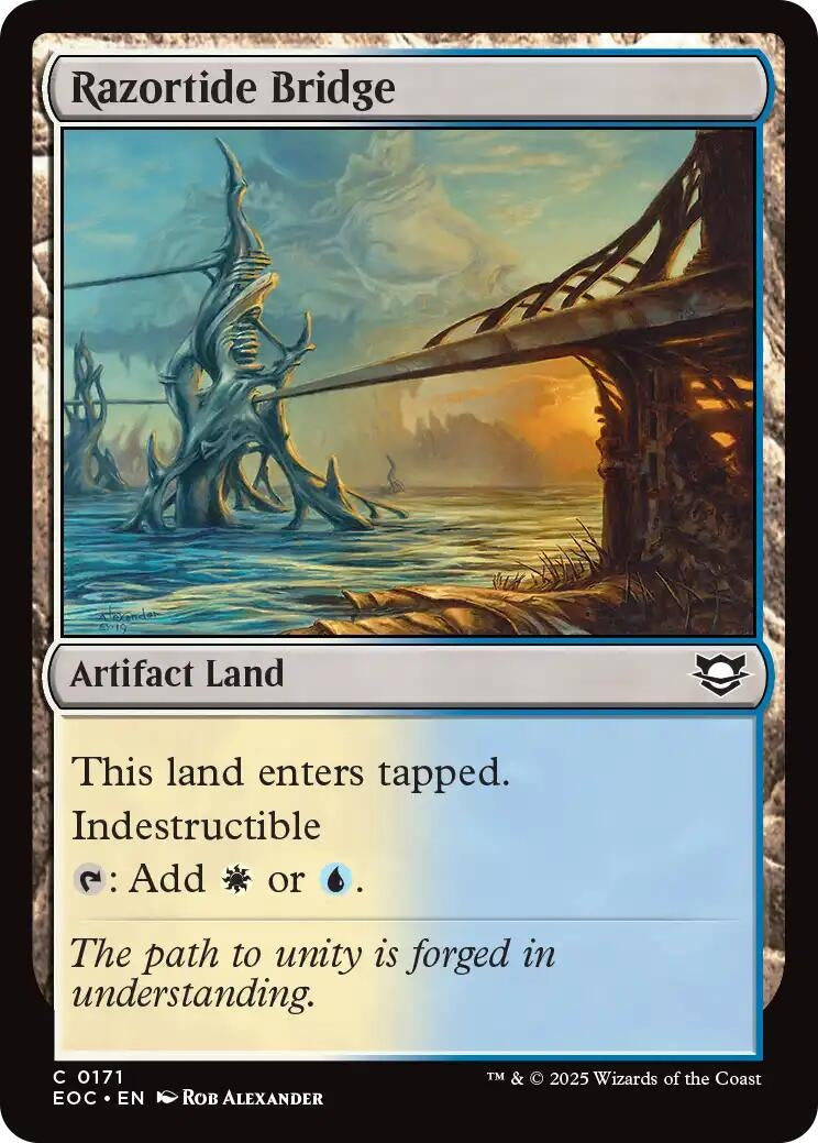 Image for Razortide Bridge (171) (Commander: Edge of Eternities) - Magic: The Gathering