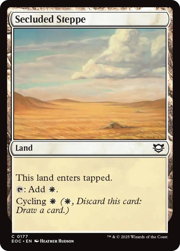 Image for Secluded Steppe (177) (Commander: Edge of Eternities) - Magic: The Gathering