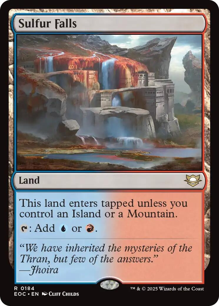 Image for Sulfur Falls (184) (Commander: Edge of Eternities) - Magic: The Gathering