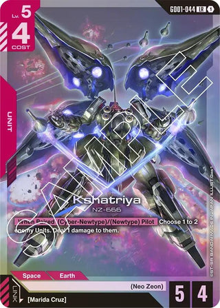 Image for Kshatriya (GD01-044) (GD01-044) (Newtype Rising) - Gundam Card Game