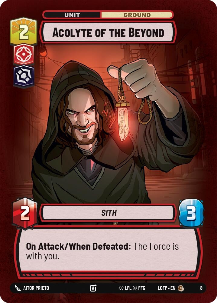 Image for Acolyte of the Beyond (8) (Legends of the Force - Weekly Play Promos) - Star Wars: Unlimited