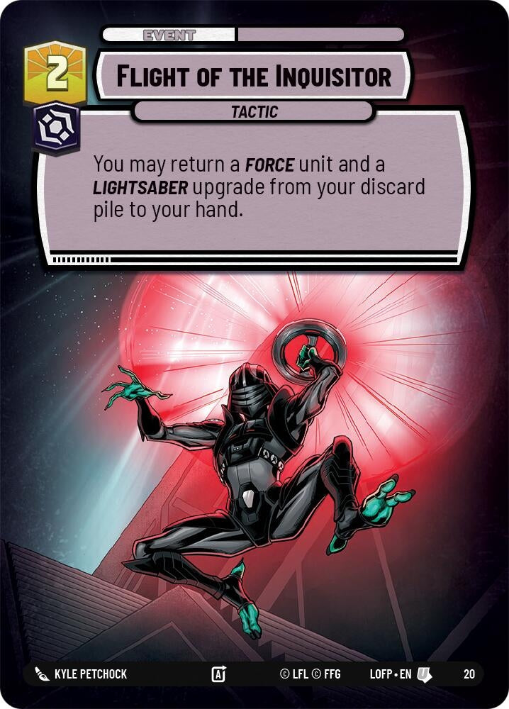 Image for Flight of the Inquisitor (20) (Legends of the Force - Weekly Play Promos) - Star Wars: Unlimited