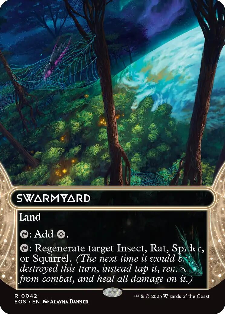 Image for Swarmyard (0042) (Borderless) (42) (Edge of Eternities: Stellar Sights) - Magic: The Gathering