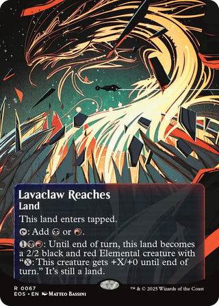 Image for Lavaclaw Reaches (0067) (Borderless) (67) (Edge of Eternities: Stellar Sights) - Magic: The Gathering