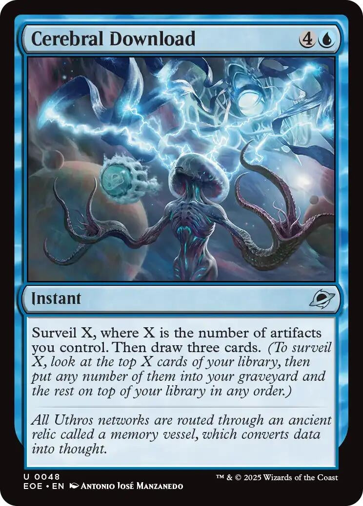 Image for Cerebral Download (48) (Edge of Eternities) - Magic: The Gathering
