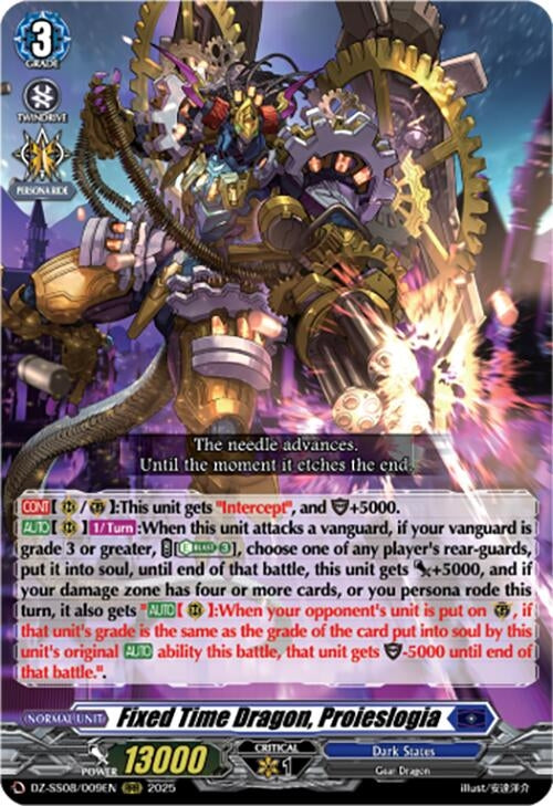 Image for Fixed Time Dragon, Proieslogia (DZ-SS08/009EN) (DZ-SS08: Festival Booster 2025) - Cardfight Vanguard