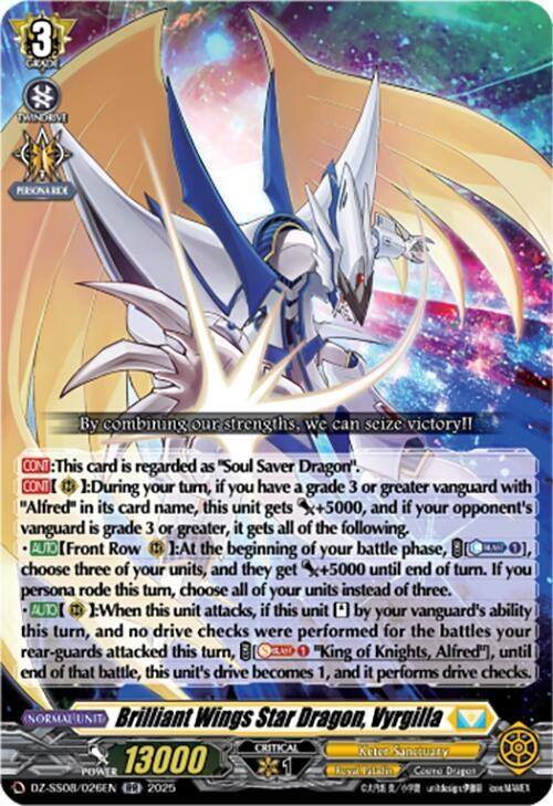 Image for Brilliant Wings Star Dragon, Vyrgilla (DZ-SS08/026EN) (DZ-SS08: Festival Booster 2025) - Cardfight Vanguard