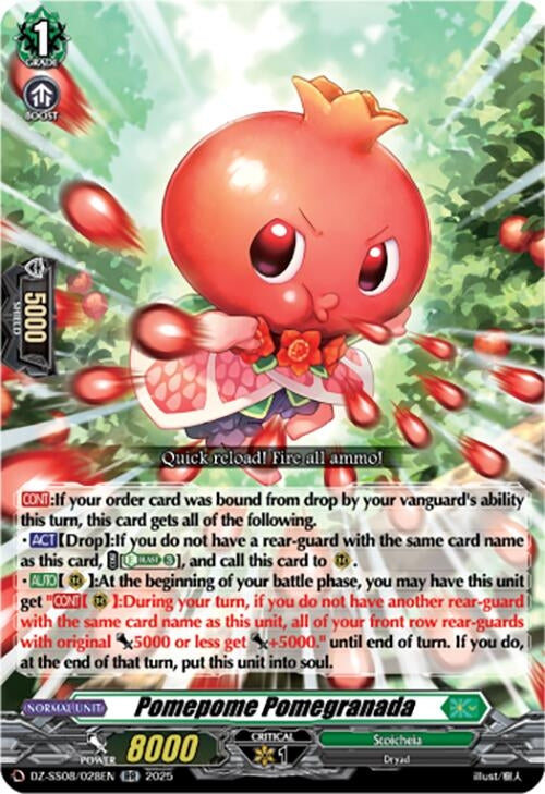 Image for Pomepome Pomegranada (DZ-SS08/028EN) (DZ-SS08: Festival Booster 2025) - Cardfight Vanguard
