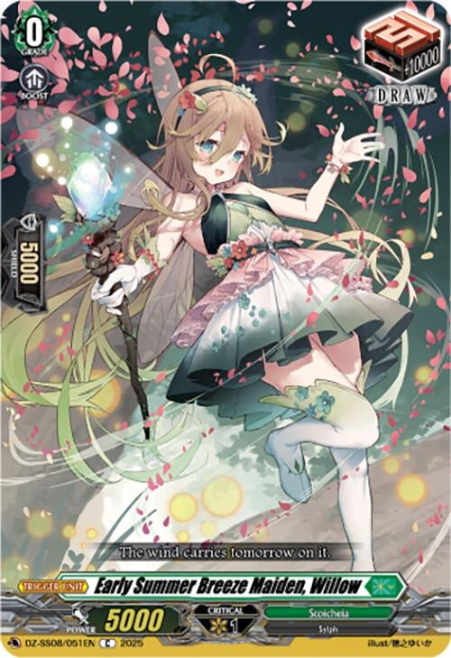 Image for Early Summer Breeze Maiden, Willow (DZ-SS08/051EN) (DZ-SS08: Festival Booster 2025) - Cardfight Vanguard