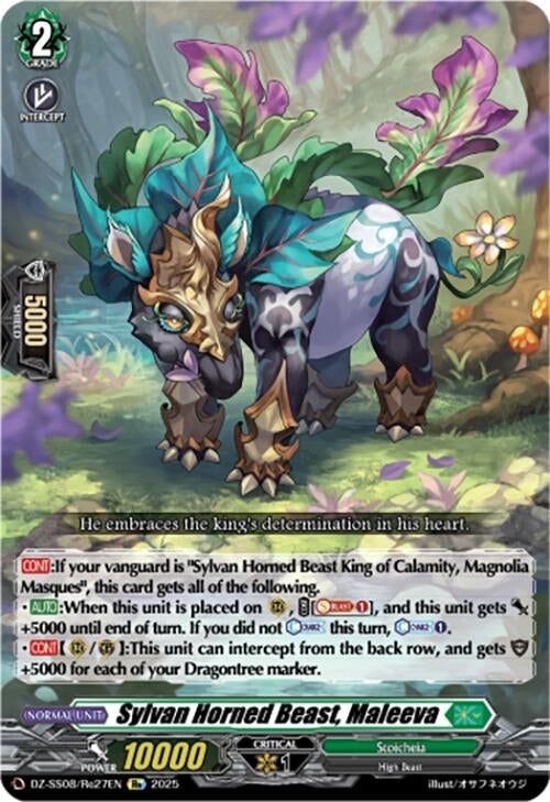Image for Sylvan Horned Beast, Maleeva (DZ-SS08/Re27EN) (DZ-SS08: Festival Booster 2025) - Cardfight Vanguard