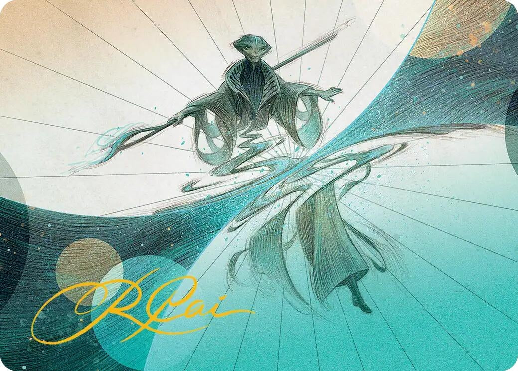 Image for Weftwalking Art Card (Gold-Stamped Signature) (10) (Art Series: Edge of Eternities) - Magic: The Gathering