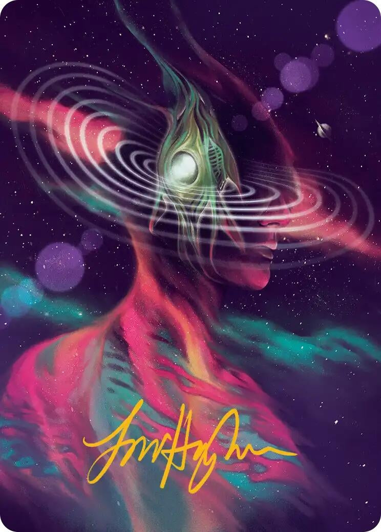 Image for Terrasymbiosis Art Card (Gold-Stamped Signature) (41) (Art Series: Edge of Eternities) - Magic: The Gathering
