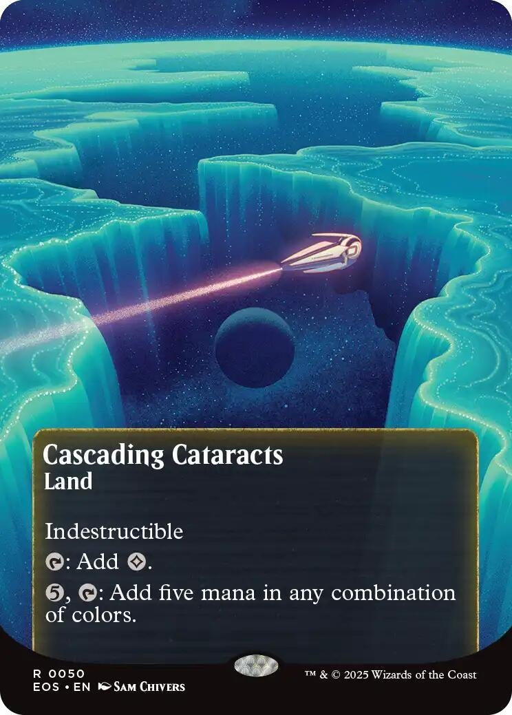 Image for Cascading Cataracts (0050) (Borderless) (50) (Edge of Eternities: Stellar Sights) - Magic: The Gathering