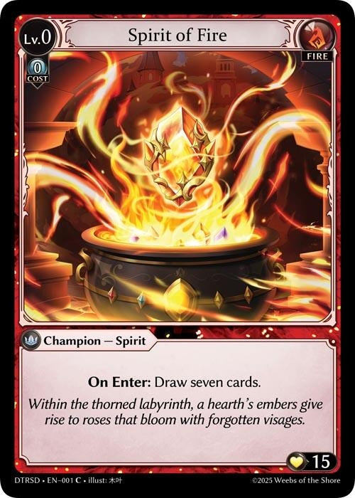 Image for Spirit of Fire (1) (Distorted Reflections Starter Decks) - Grand Archive TCG