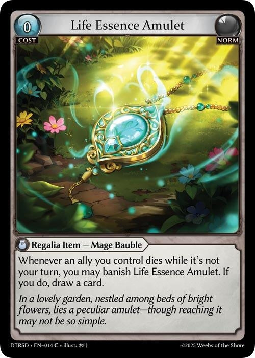 Image for Life Essence Amulet (14) (Distorted Reflections Starter Decks) - Grand Archive TCG
