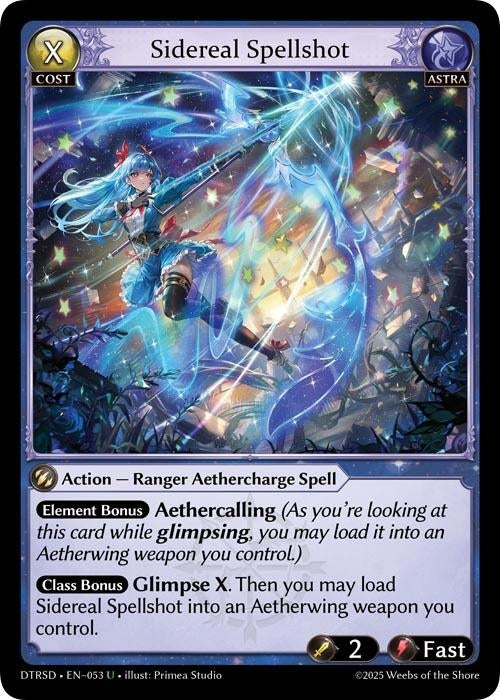Image for Sidereal Spellshot (53) (Distorted Reflections Starter Decks) - Grand Archive TCG