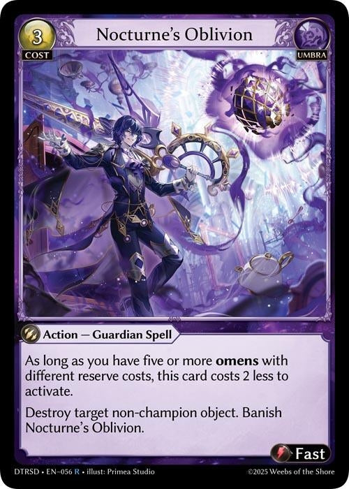 Image for Nocturne's Oblivion (56) (Distorted Reflections Starter Decks) - Grand Archive TCG