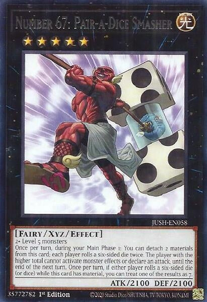 Number 67: Pair-a-Dice Smasher (JUSH-EN058) (Justice Hunters)
