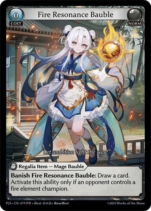 Image for Fire Resonance Bauble (079) (Promotional Cards) - Grand Archive TCG