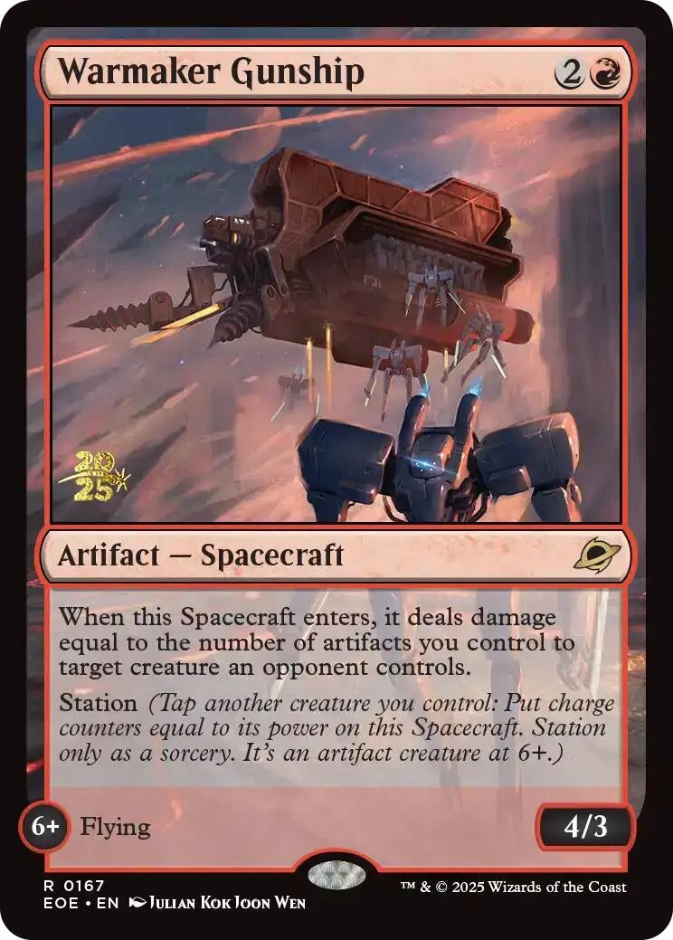 Image for Warmaker Gunship (167) (Prerelease Cards) - Magic: The Gathering