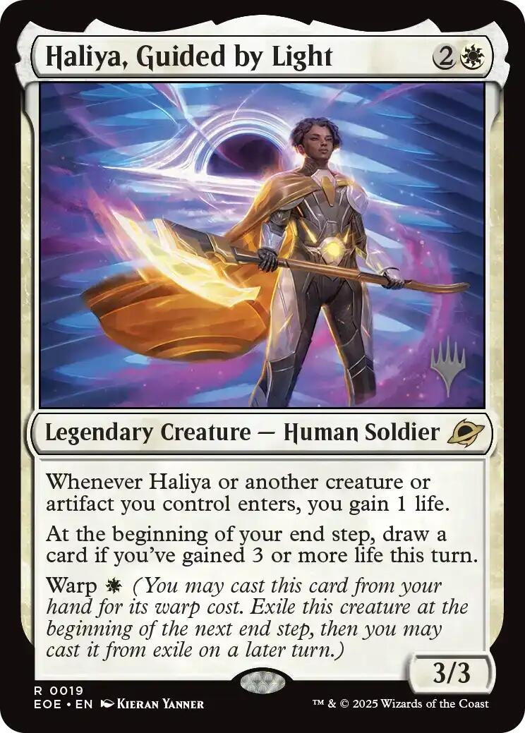 Image for Haliya, Guided by Light (19) (Promo Pack: Edge of Eternities) - Magic: The Gathering