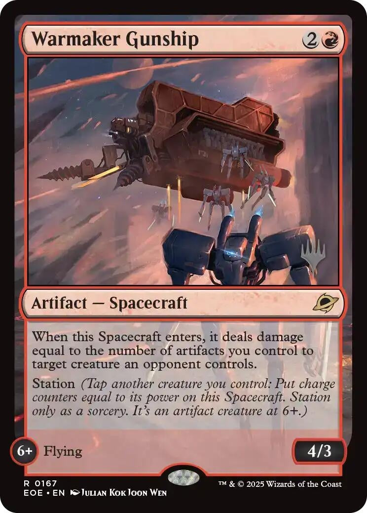 Image for Warmaker Gunship (167) (Promo Pack: Edge of Eternities) - Magic: The Gathering