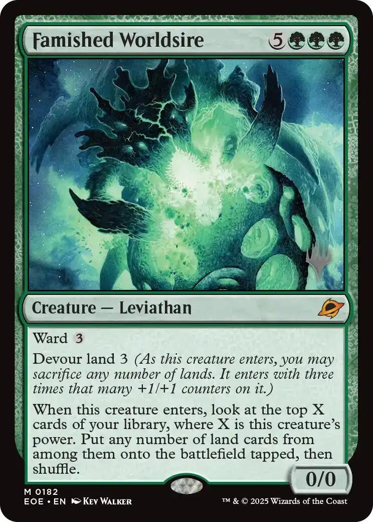 Image for Famished Worldsire (182) (Promo Pack: Edge of Eternities) - Magic: The Gathering