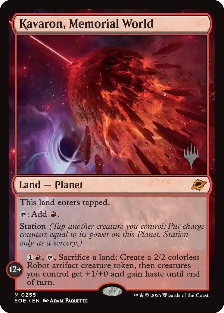 Image for Kavaron, Memorial World (255) (Promo Pack: Edge of Eternities) - Magic: The Gathering