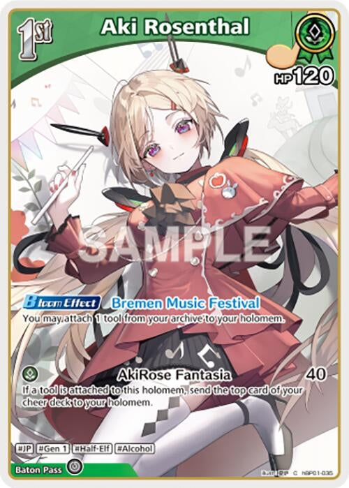 Image for Aki Rosenthal (C) (hBP01-035) (hBP01-035) (Blooming Radiance) - hololive OFFICIAL CARD GAME