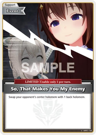 Image for So, That Makes You My Enemy (U) (hBP01-108) (Blooming Radiance) - hololive OFFICIAL CARD GAME