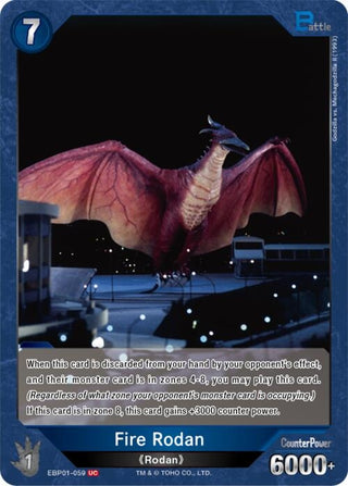 Image for Fire Rodan (EBP01-059) (EBP01-059) (Booster Set 1: Godzilla VS. Godzilla) - Godzilla Card Game